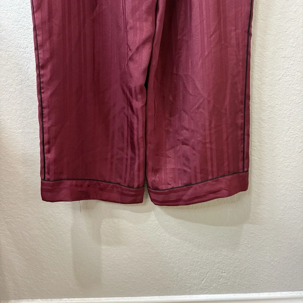 Victoria's Secret Long Sleeve Long Pants 2 Piece Pajamas Size‎ XL Burgundy Cute